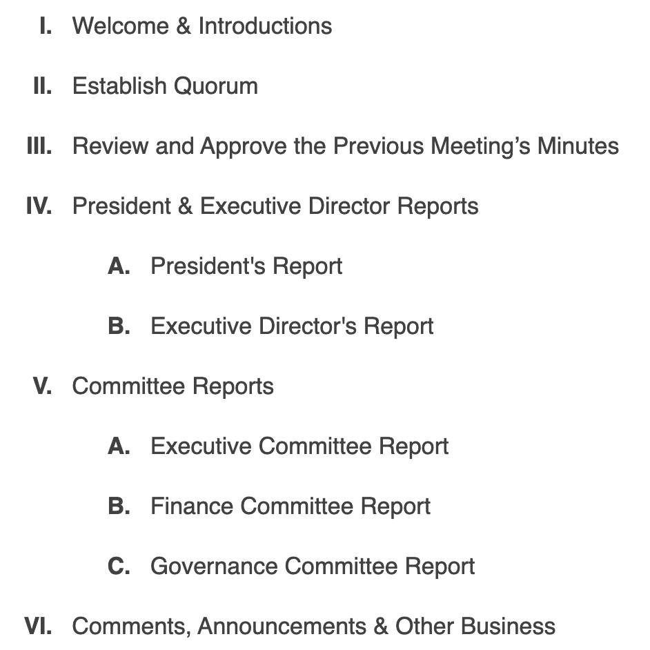 BoardSpot Agenda Builder