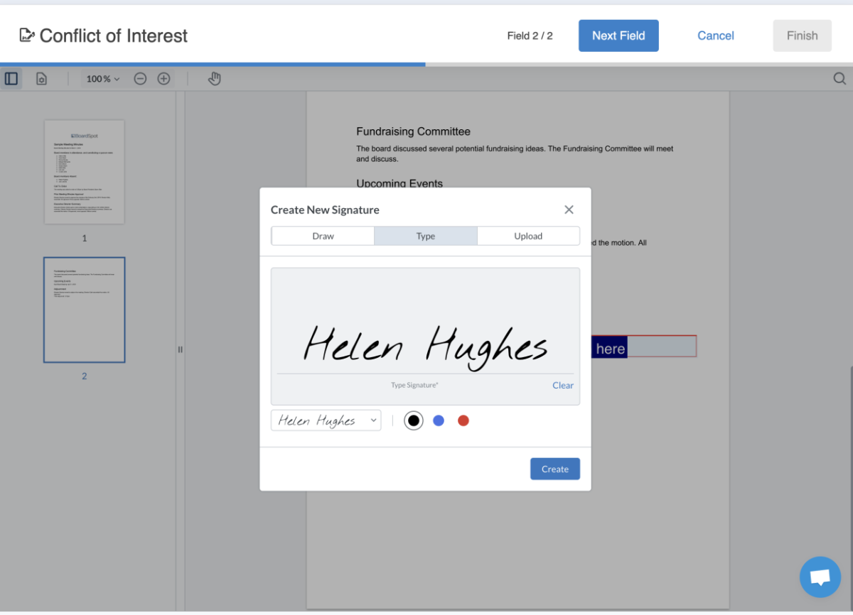 BoardSpot eSignatures