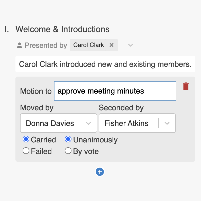 BoardSpot Minutes Builder